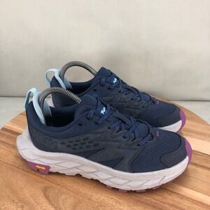 Hoka One One Anacapa Breeze Low Womens Size 7 Navy Blue Purple Hiking Shoes